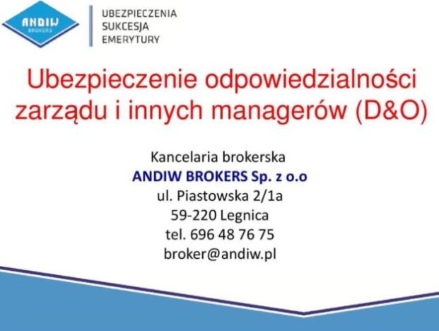 ubezpieczenie D&O